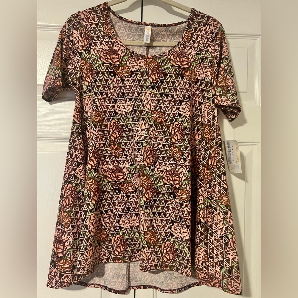 LULAROE XXS PERFECT T - FLORAL PRINT